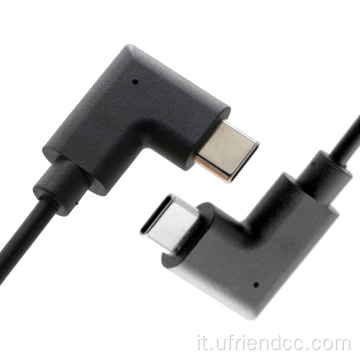 Angolo retto USB-C al cavo USB-C